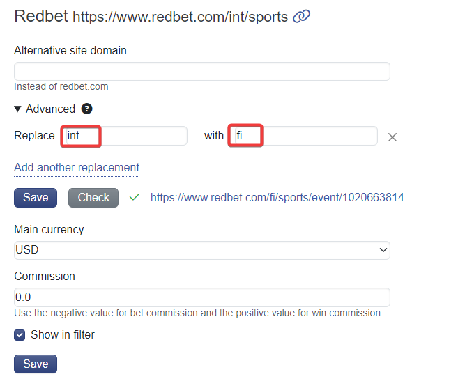 Redbet Example