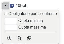 Menu del Bookmaker